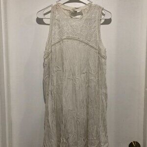 𝅺NWT Ladies Lily White "Boho" Sunset Path Dress Size M